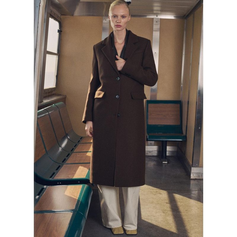 MANGO - Abrigo Casual Mujer Mango