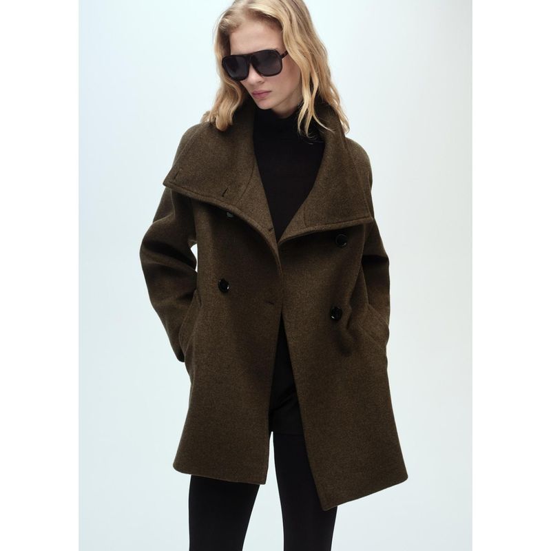 MANGO - Abrigo Casual Mujer Mango