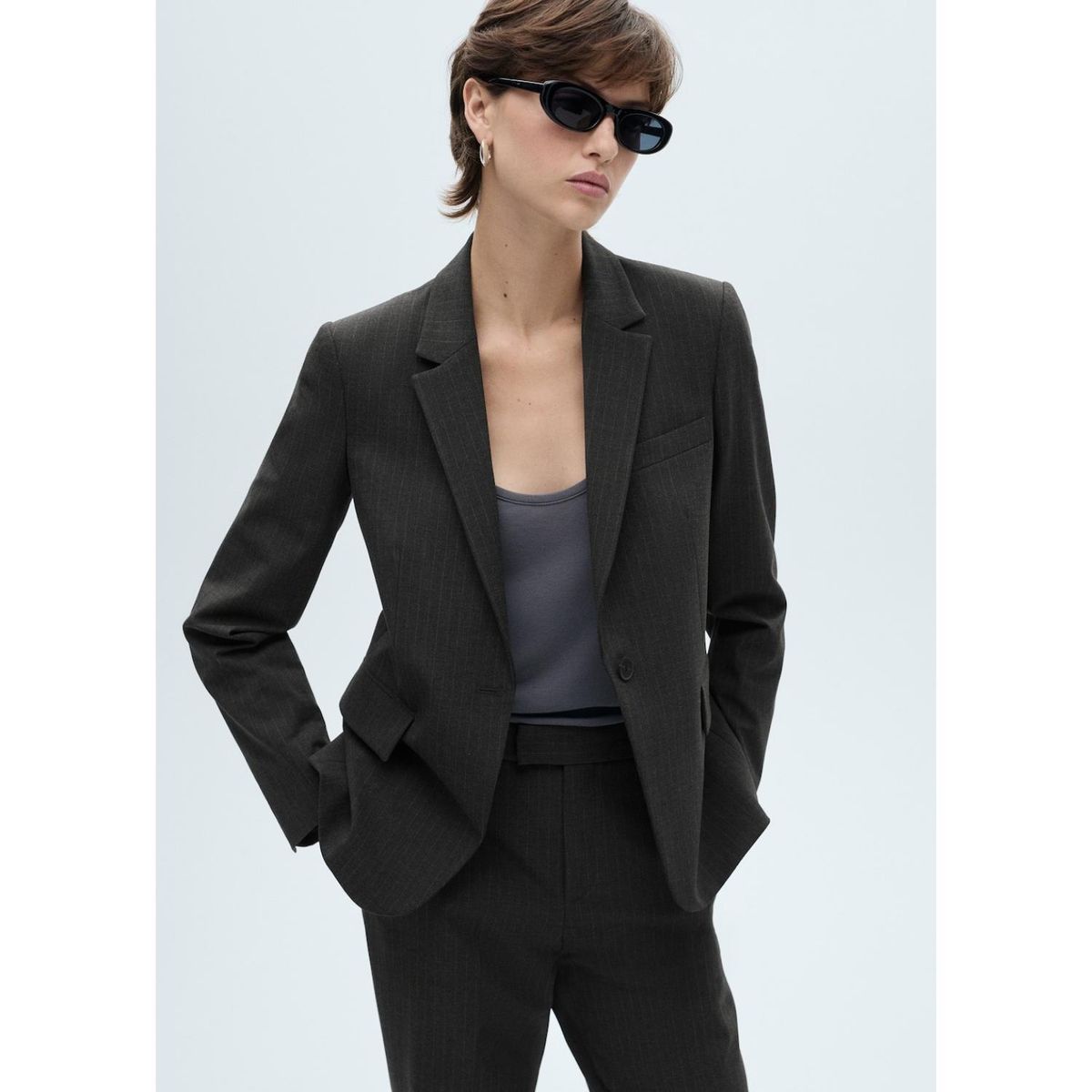 MANGO - Blazer Casual Mujer Mango