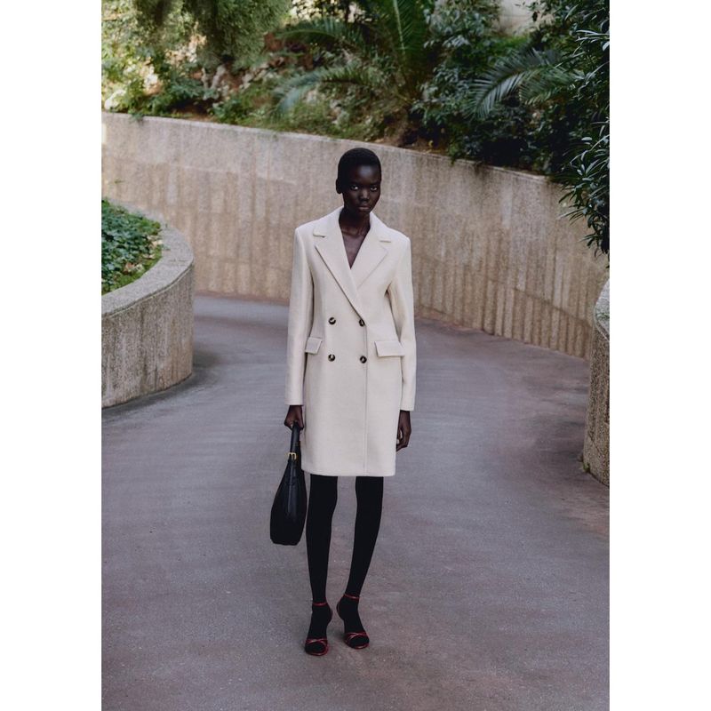 MANGO - Abrigo Casual Mujer Mango