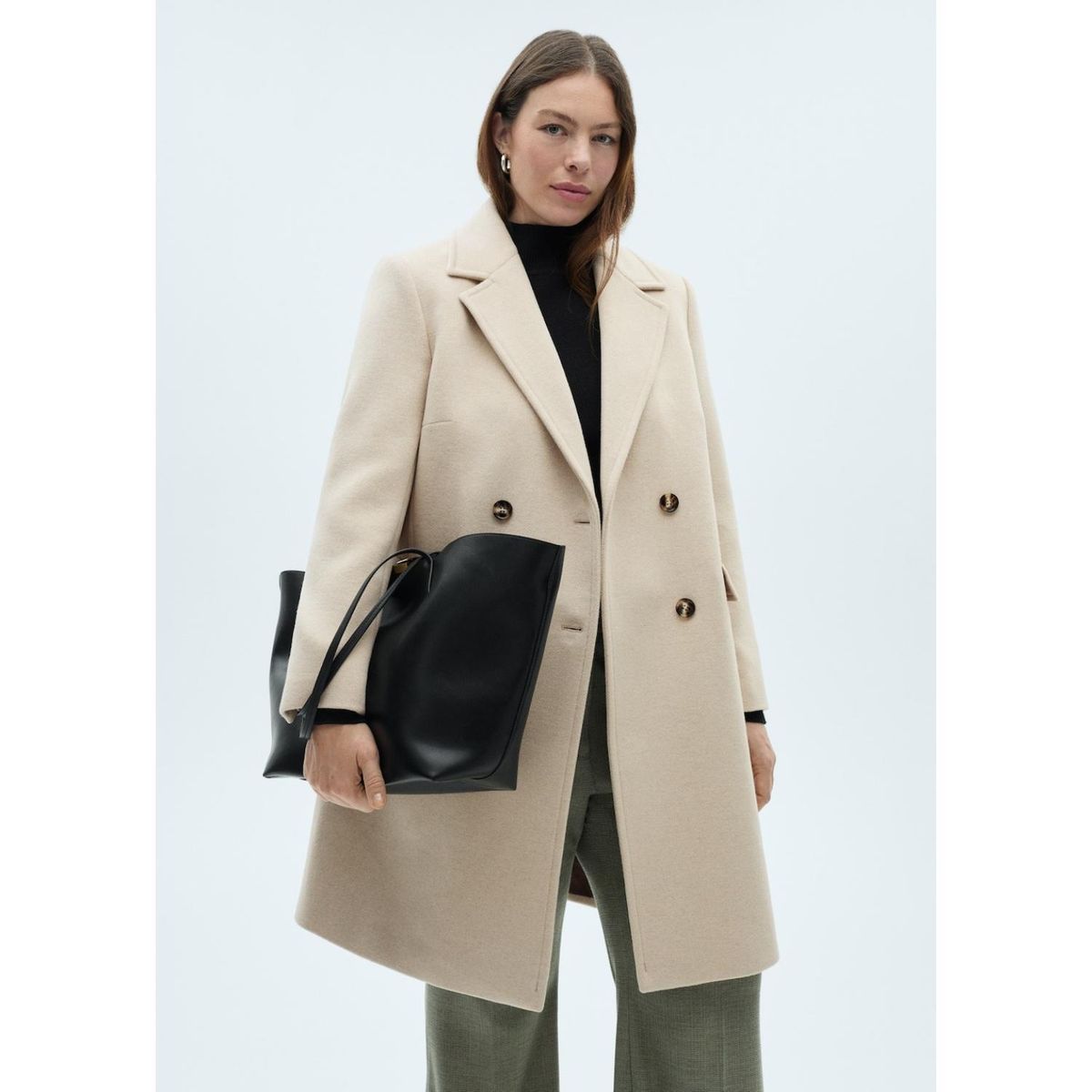 MANGO - Abrigo Casual Mujer Mango