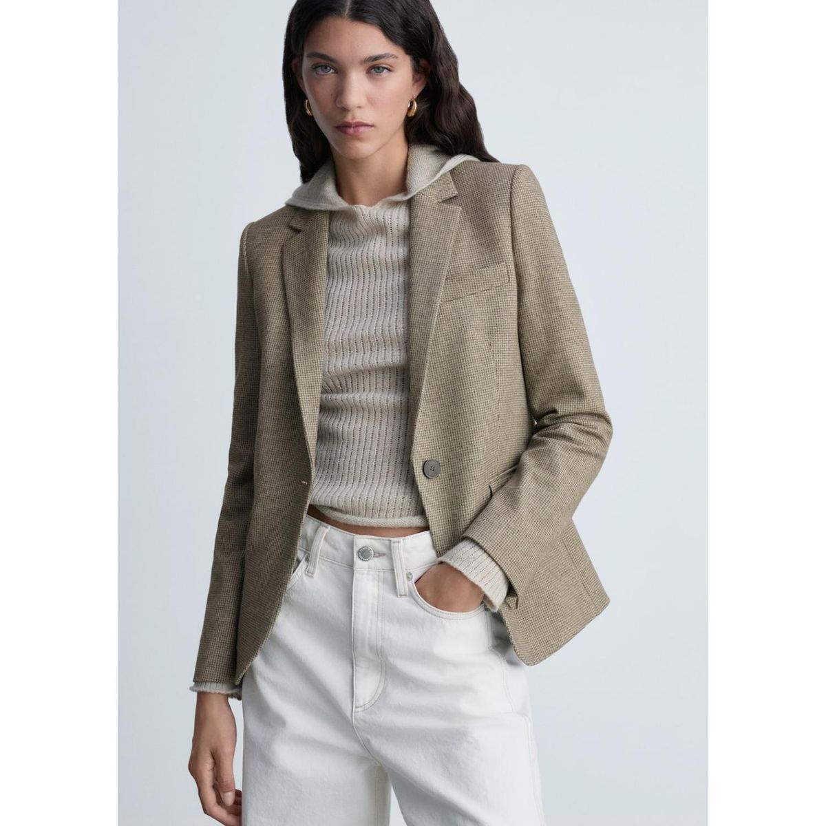MANGO - Blazer Casual Mujer Mango