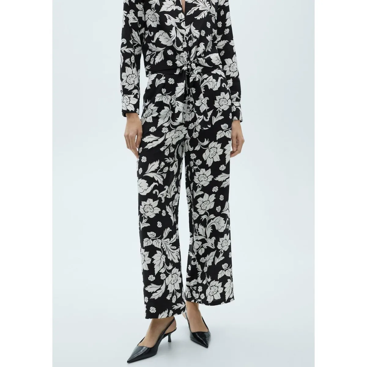 MANGO - Pantalón Straight Casual Mujer Mango