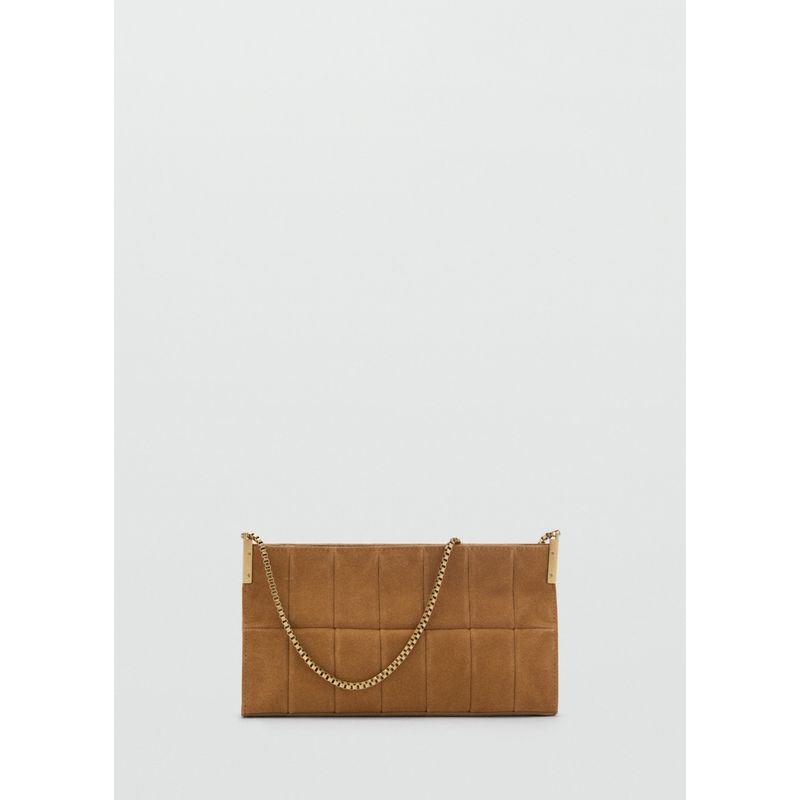 MANGO - Cartera Cocoa 100% Cuero Mujer Mujer Mango