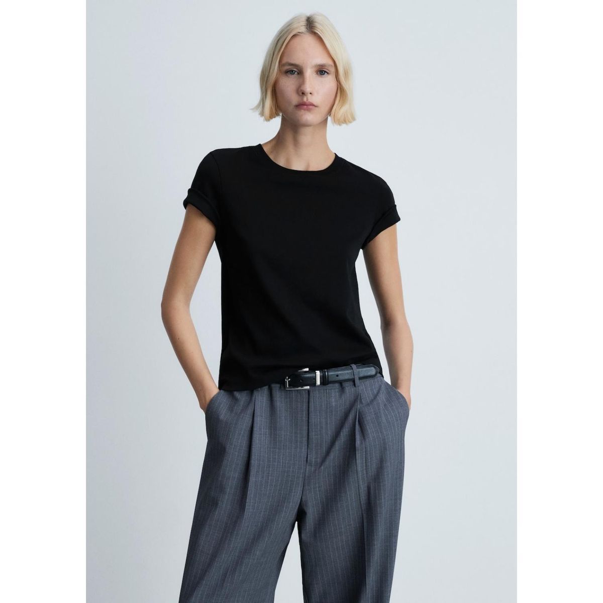 MANGO - Polo Manga Corta 100% Algodón Mujer Mango