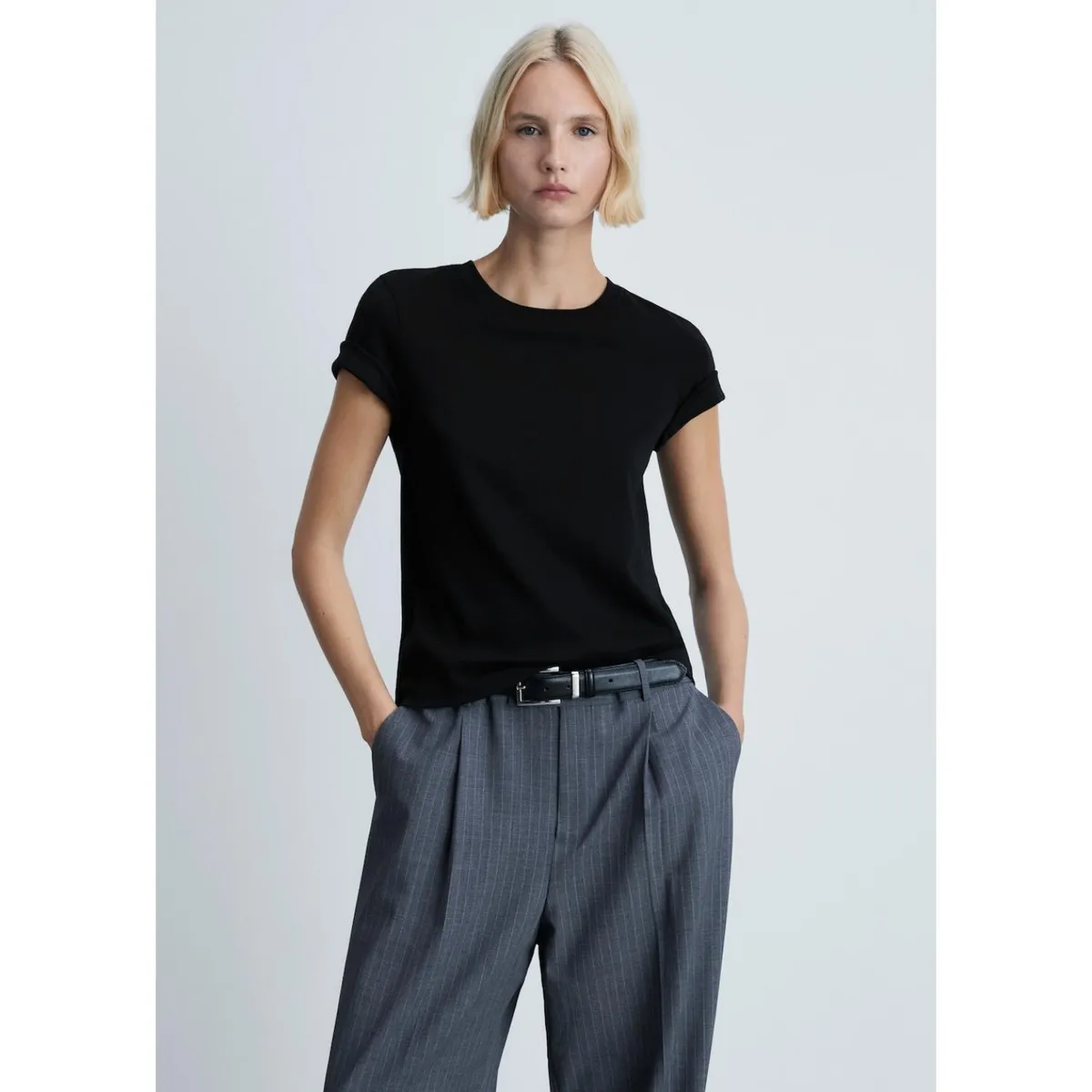 MANGO - Polo Manga Corta 100% Algodón Mujer Mango