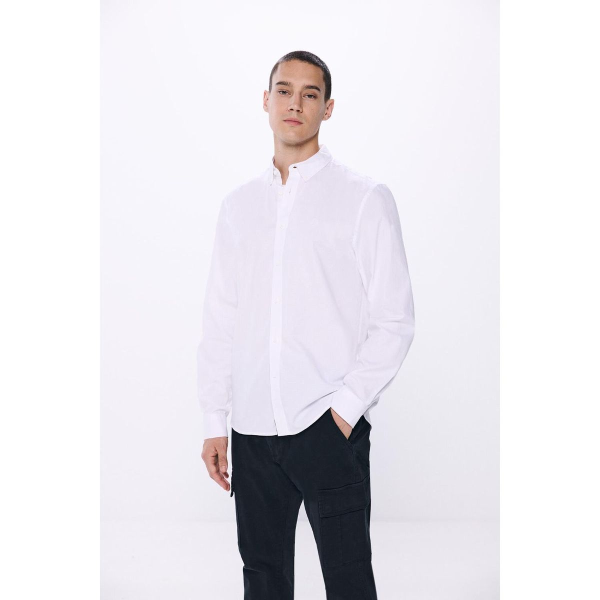 SPRINGFIELD - Camisa Manga Larga 100% Algodón Hombre Springfield