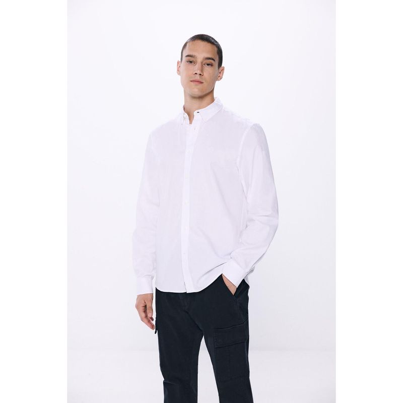 SPRINGFIELD - Camisa Manga Larga 100% Algodón Hombre Springfield