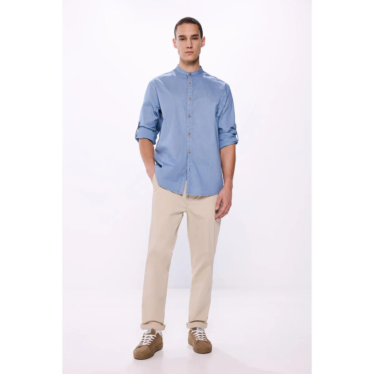 SPRINGFIELD - Camisa Manga Larga 100% Algodón Hombre Springfield