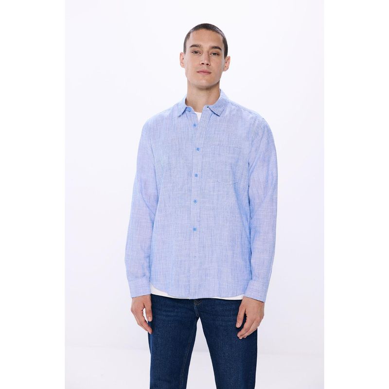 SPRINGFIELD - Camisa Manga Larga 100% Algodón Hombre Springfield