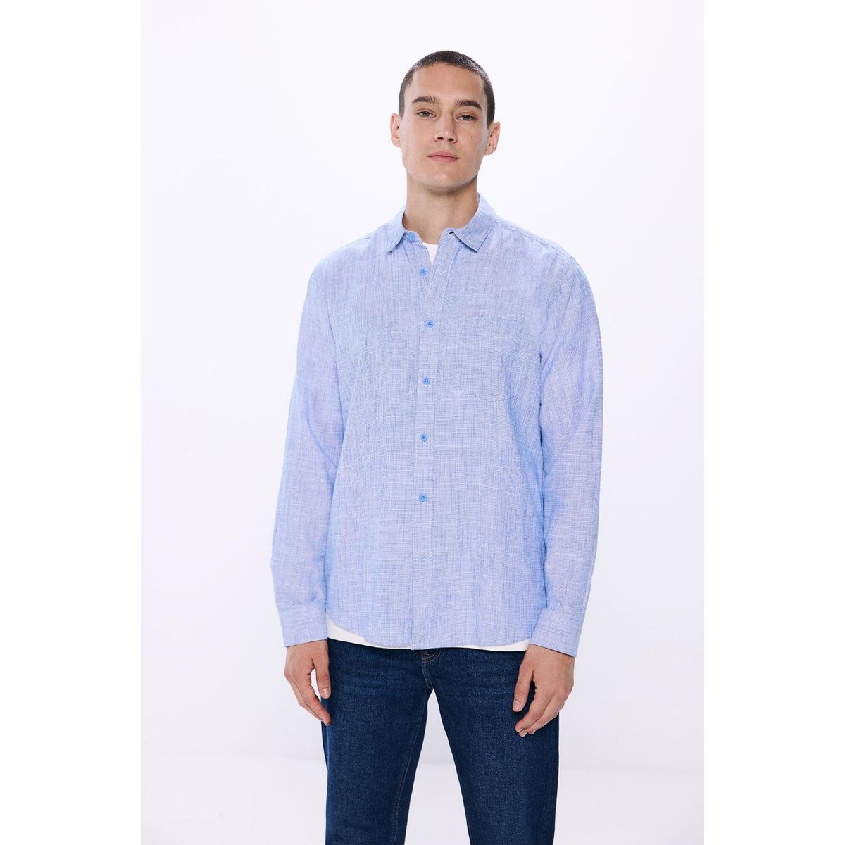 SPRINGFIELD - Camisa Manga Larga 100% Algodón Hombre Springfield