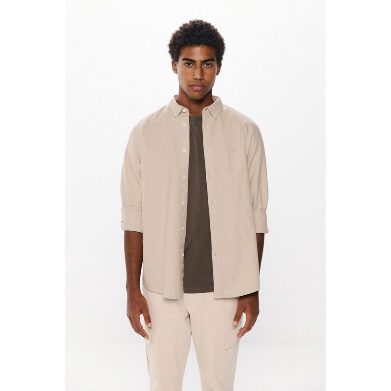 SPRINGFIELD - Camisa Manga Larga 100% Algodón Hombre Springfield