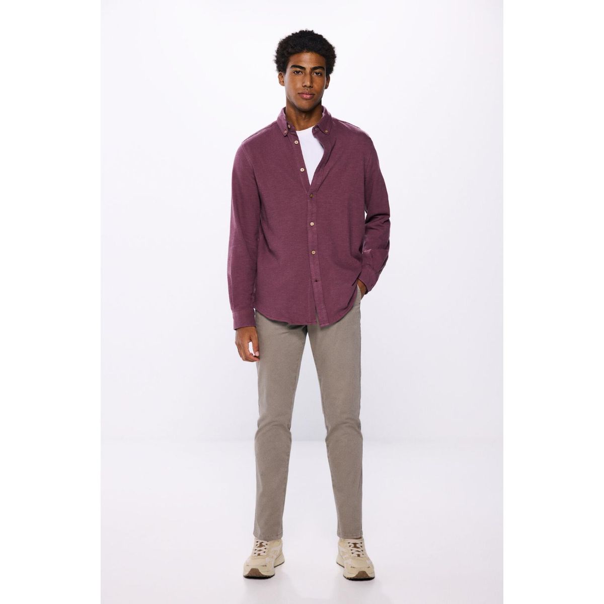 SPRINGFIELD - Camisa Manga Larga 100% Algodón Hombre Springfield