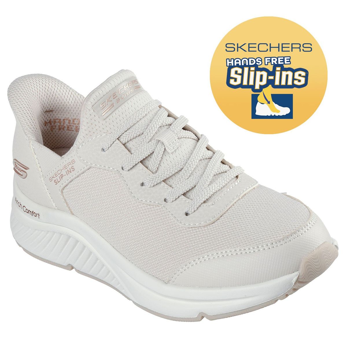 SKECHERS - Zapatillas Urbanas Bobs Arch Comfort Slip Ins Mujer Skechers