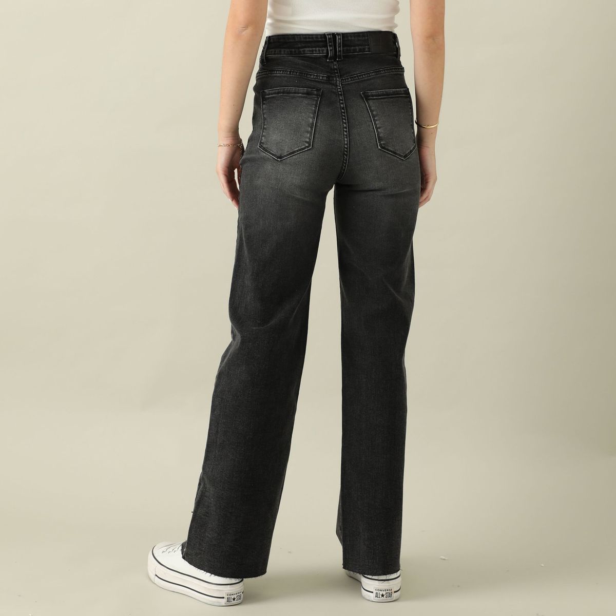 AMERICAN ABBEY - Jean Wide Algodón Mujer American Abbey