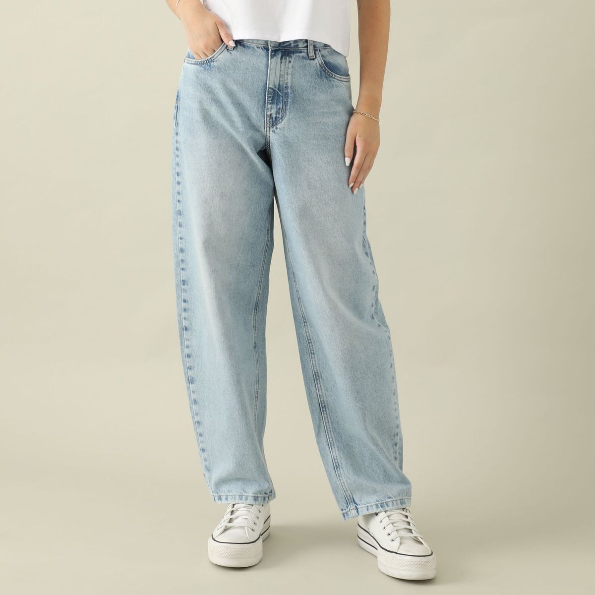 DOO AUSTRALIA - Jean Balloon 100% Algodón Mujer Doo Australia