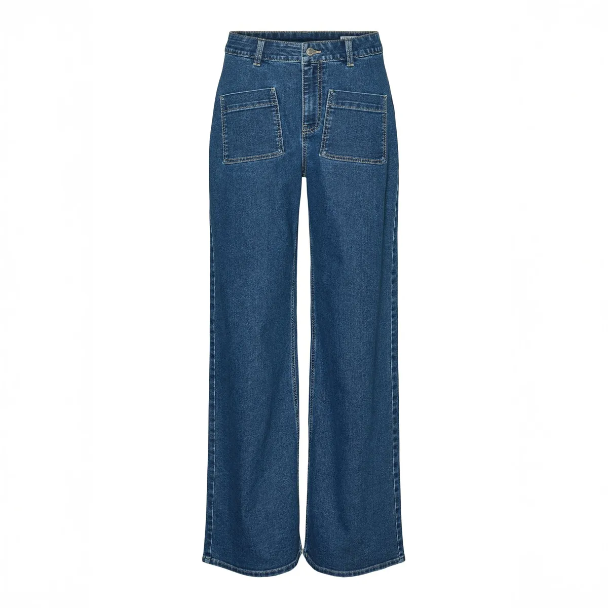 VERO MODA - Jean Wide Leg Tiro Alto Mujer Vero Moda