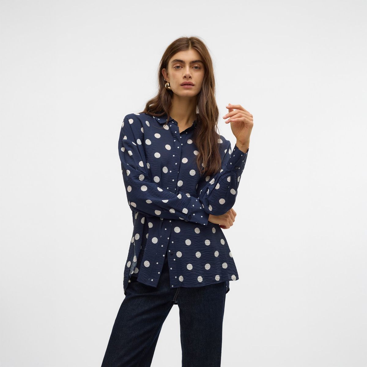 VERO MODA - Camisa Manga Larga Casual Mujer Vero Moda