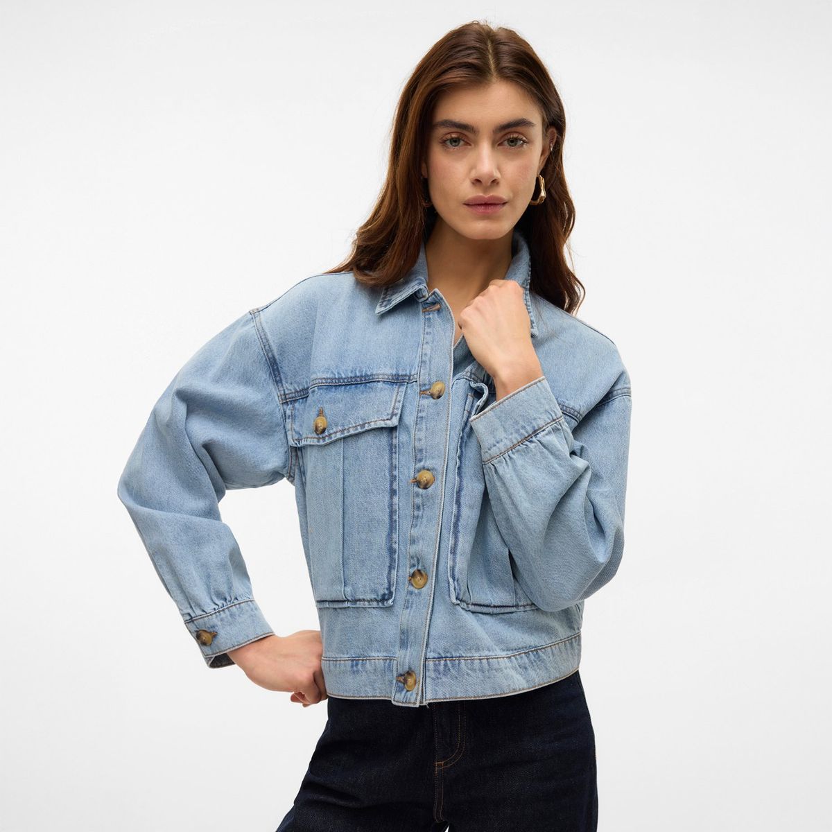 VERO MODA - Casaca Casual 100% Algodón Mujer Vero Moda