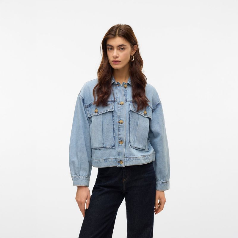 VERO MODA - Casaca Casual 100% Algodón Mujer Vero Moda