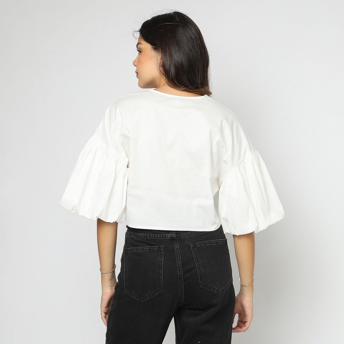 SYBILLA - Blusa Manga Larga Algodón Mujer Sybilla