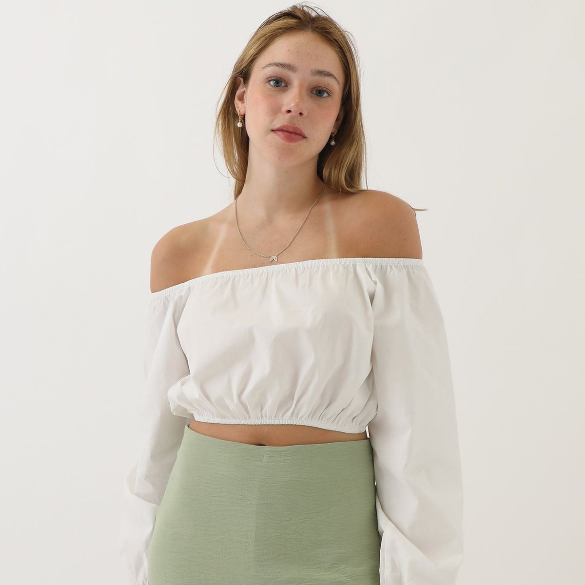 SYBILLA - Blusa Manga Larga Algodón Mujer Sybilla