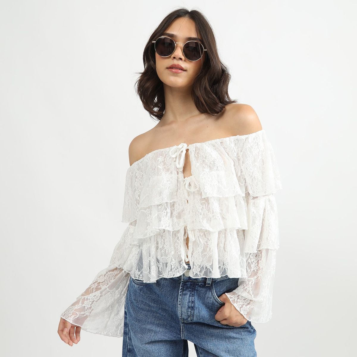 SYBILLA - Blusa Manga Corta Casual Mujer Sybilla