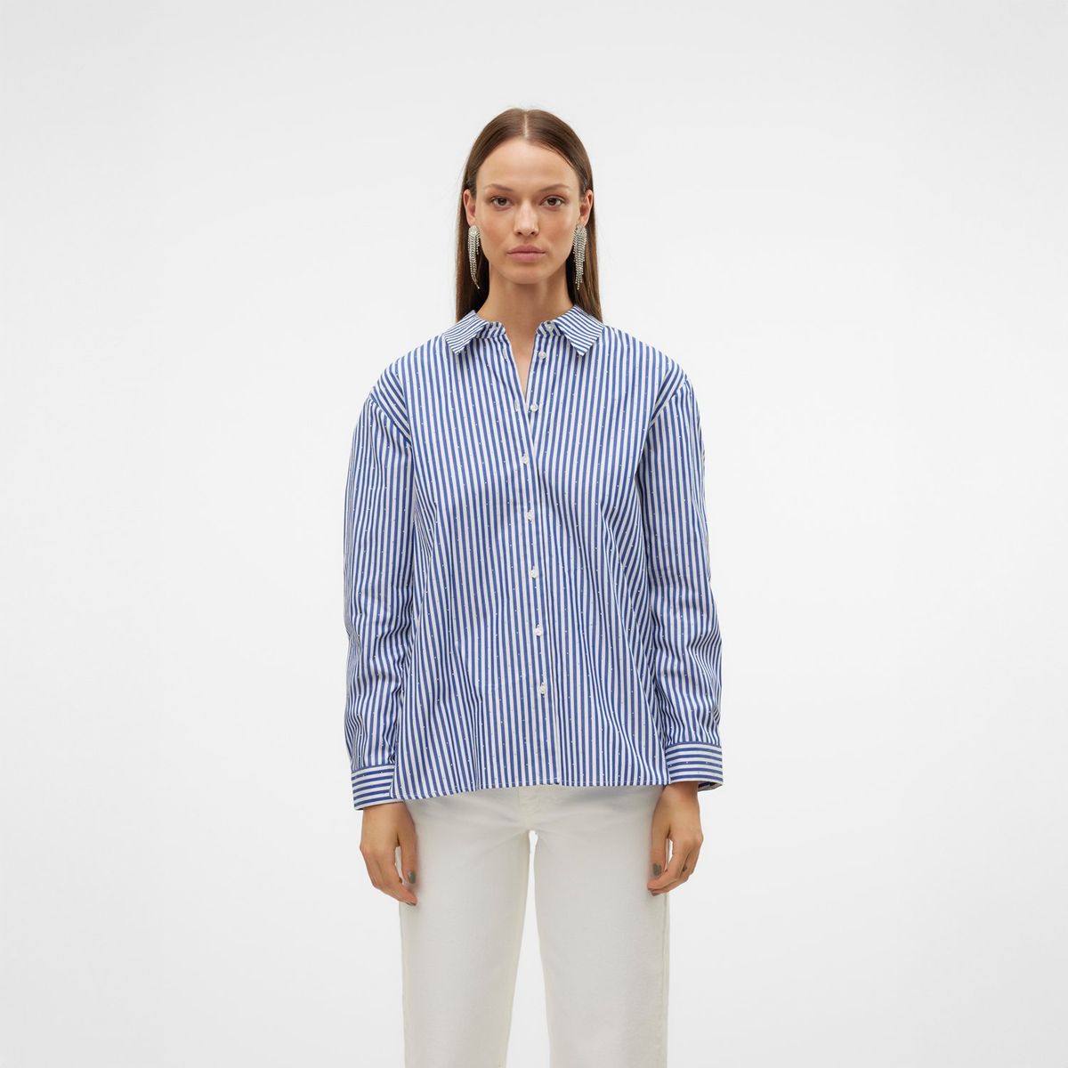 VERO MODA - Camisa Manga Larga 100% Algodón Mujer Vero Moda
