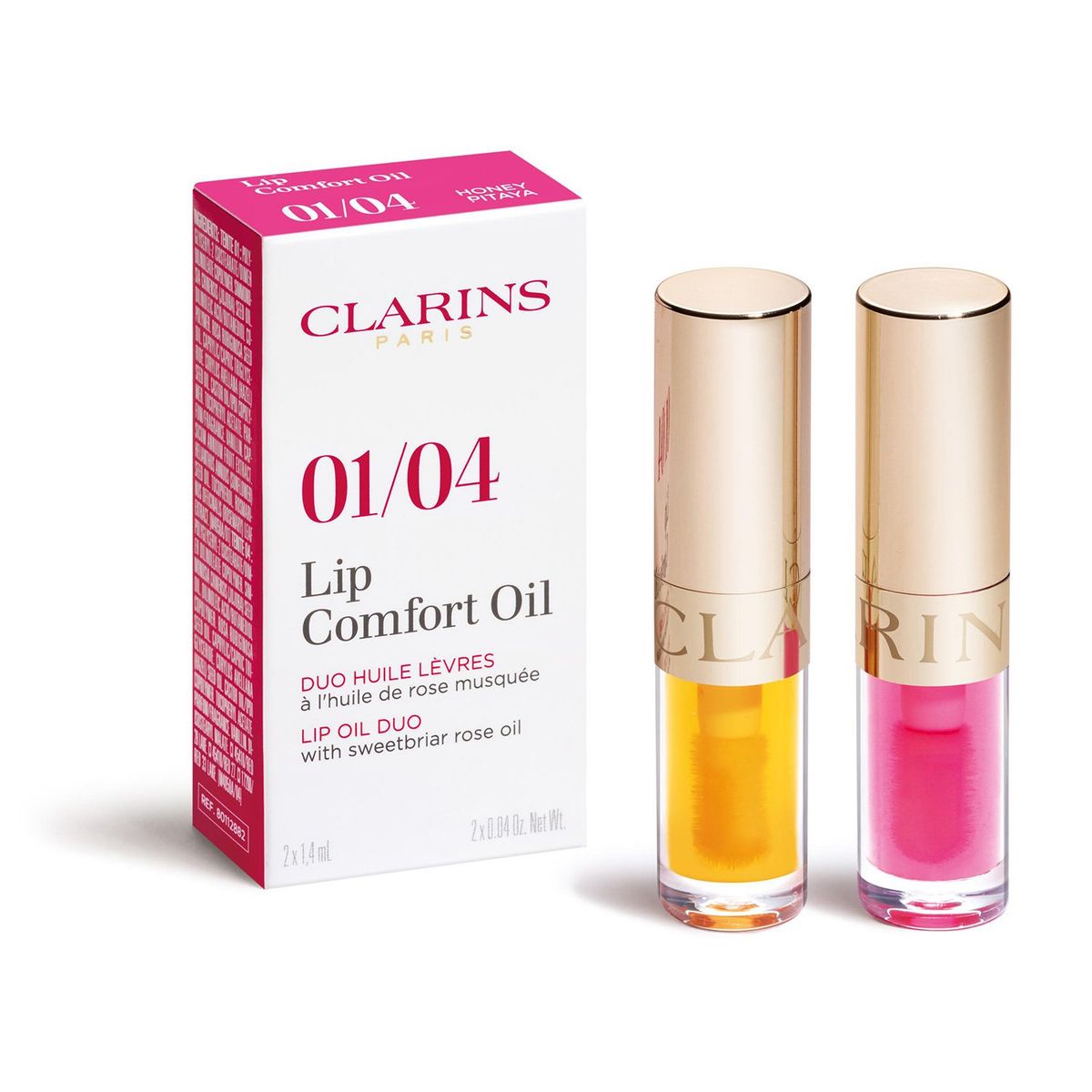 CLARINS - Lip Comfort Oil Mini Duo - Honey & Pitaya