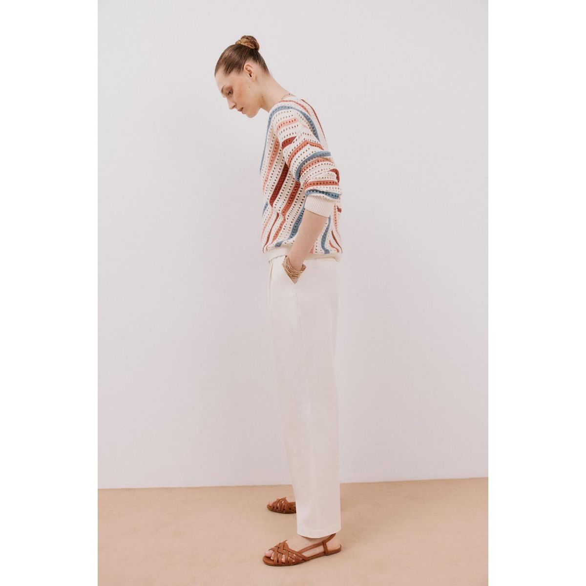 CORTEFIEL - Chompa 100% Algodón Mujer Cortefiel