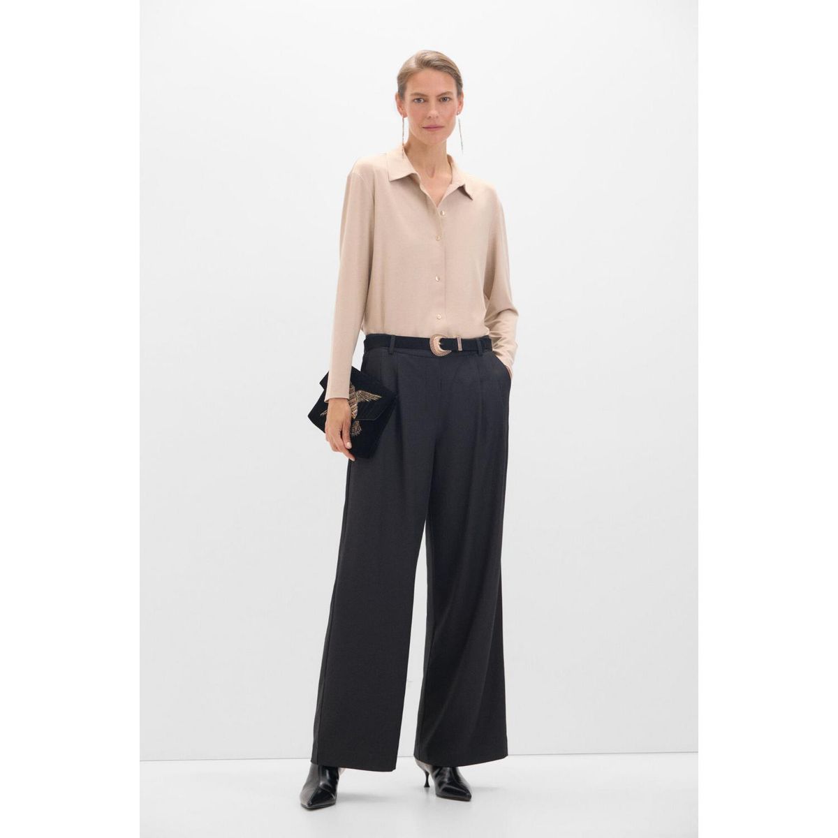 CORTEFIEL - Blusa Manga Larga Casual Mujer Cortefiel