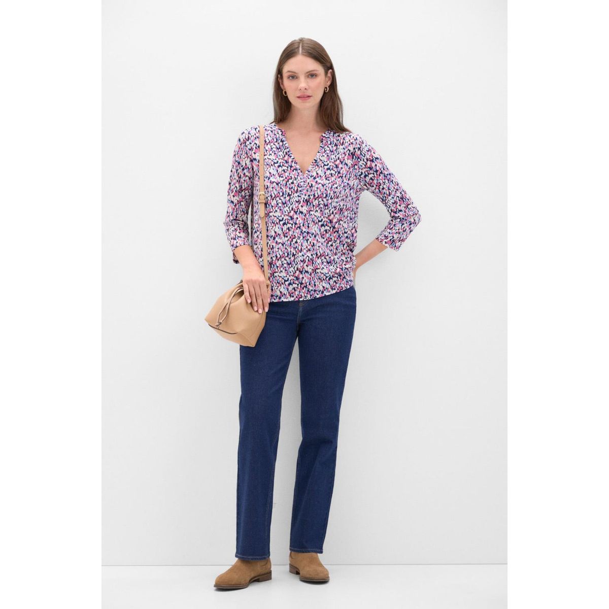 CORTEFIEL - Polo Manga Larga Casual Mujer Cortefiel