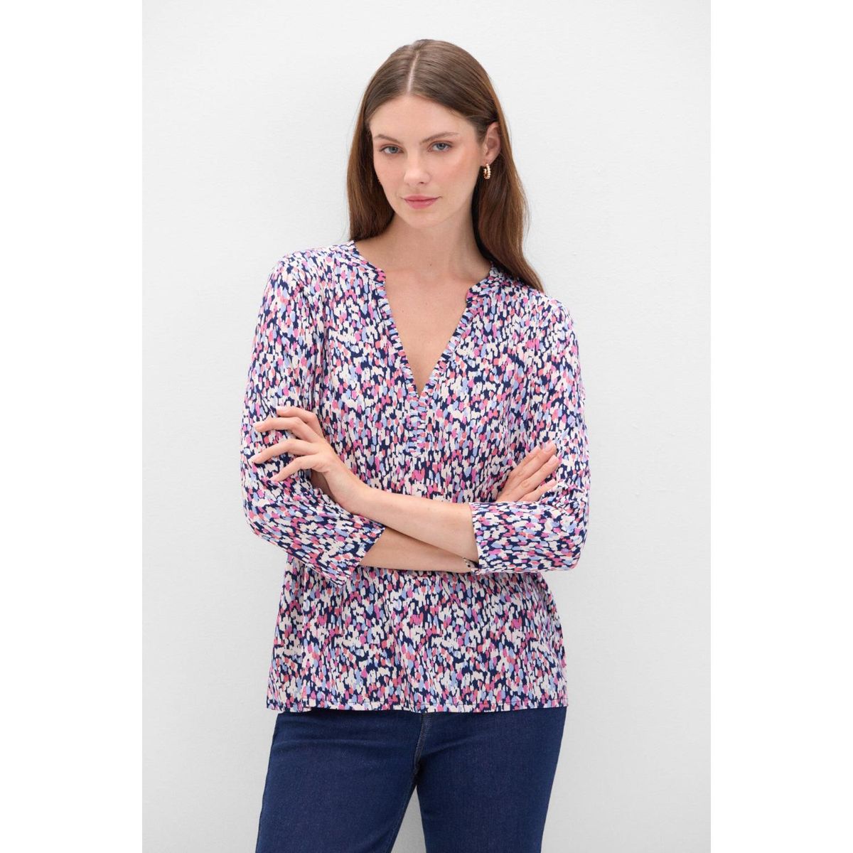 CORTEFIEL - Polo Manga Larga Casual Mujer Cortefiel