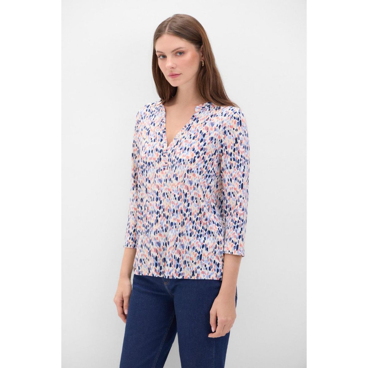 CORTEFIEL - Polo Manga Larga Casual Mujer Cortefiel