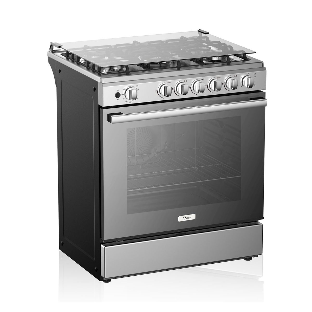 OSTER - Cocina A Gas Oster Os-pgsgmica305hssgm Grill,  4+1 Quemador Triple Llama. 