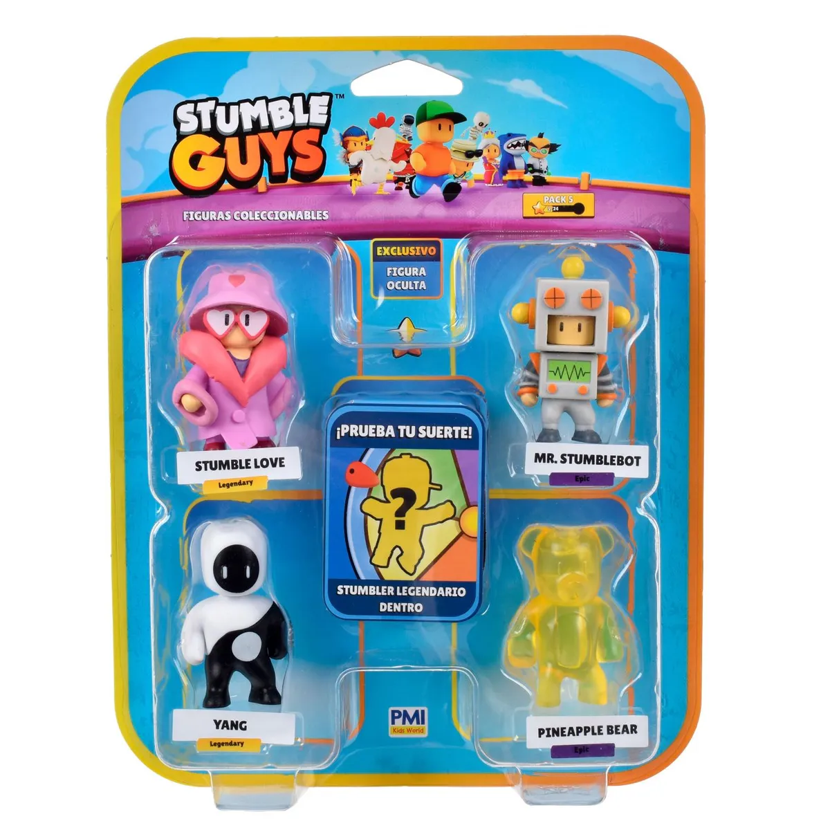 STUMBLE GUYS - Pack 5 Figuras 5 Cms Stumble Guys