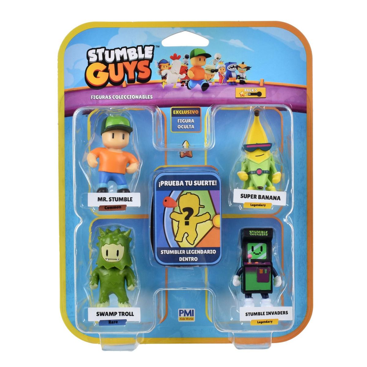 STUMBLE GUYS - Pack 5 Figuras 5 Cms Stumble Guys