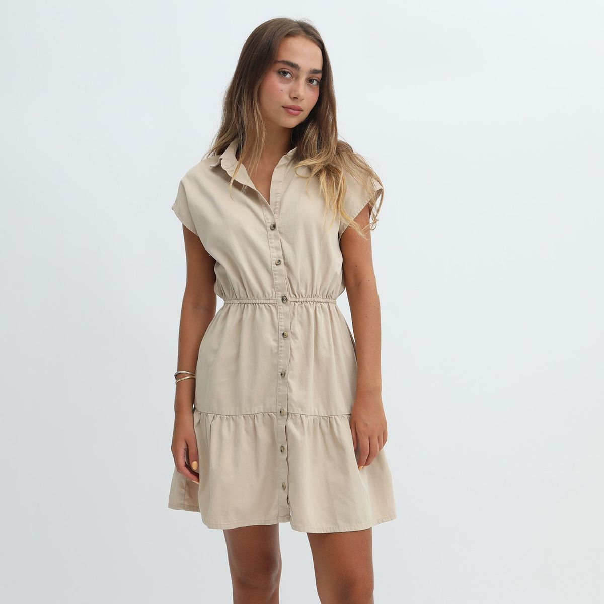 DENIMLAB - Vestido Camisero 100% Algodón Mujer Denimlab