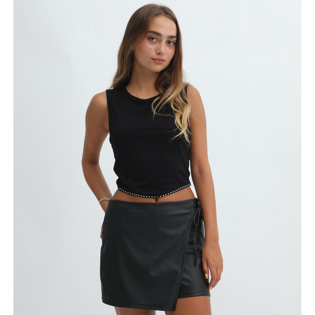 DENIMLAB - Polo Sin Mangas Casual Mujer Denimlab