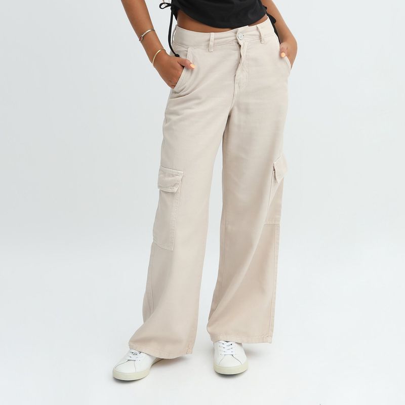 DENIMLAB - Pantalón Straight Casual Mujer Denimlab