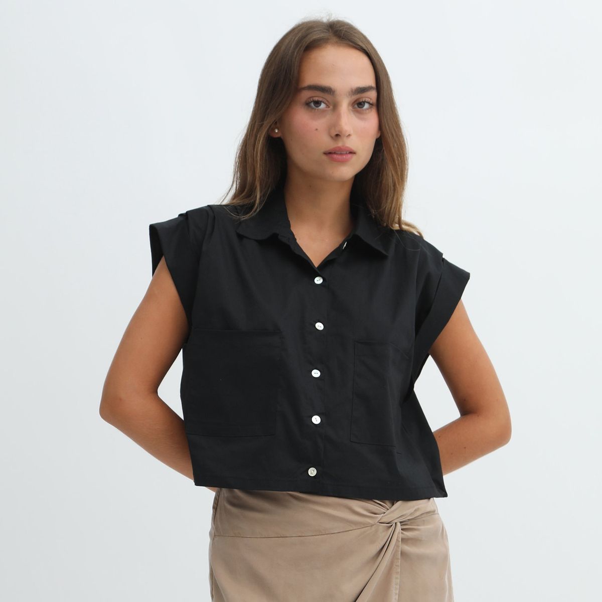 DENIMLAB - Top Sin Mangas Algodón Mujer Denimlab