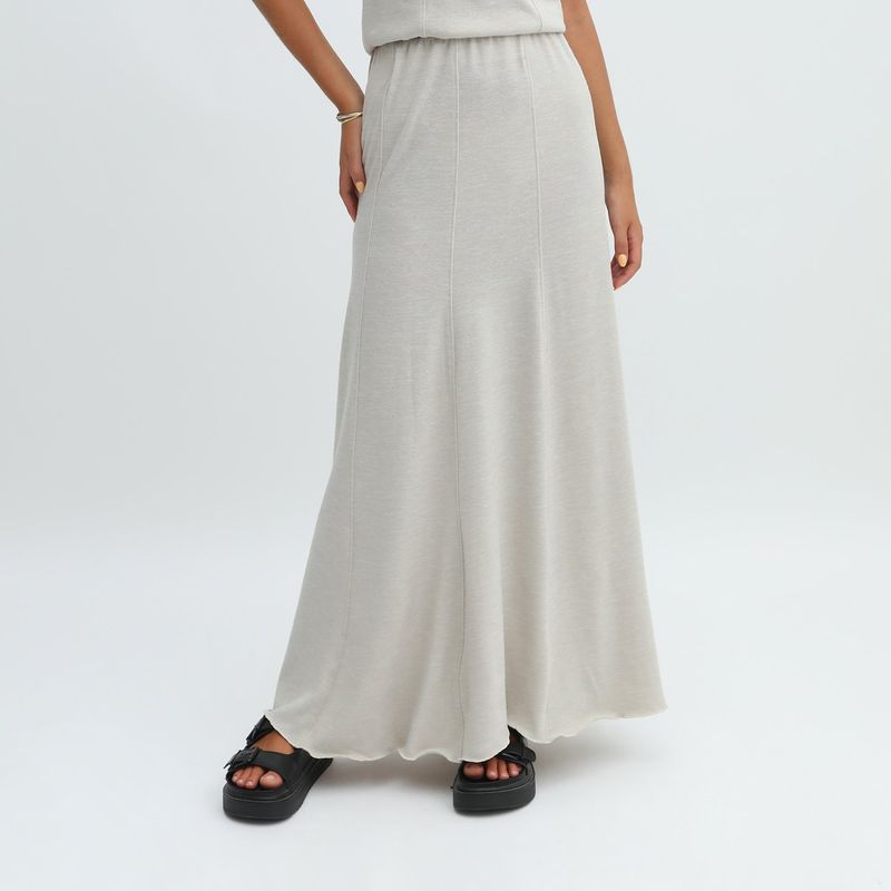 DENIMLAB - Falda Larga Casual Mujer Denimlab