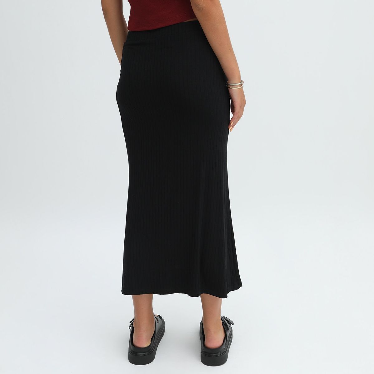 DENIMLAB - Falda Larga Casual Mujer Denimlab