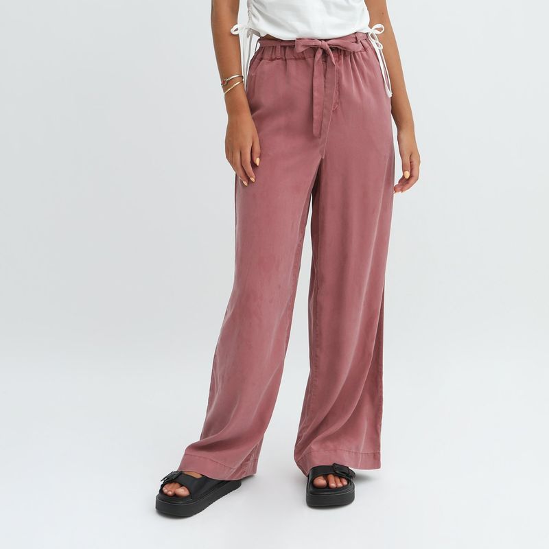 DENIMLAB - Pantalón Palazzo Casual Mujer Denimlab