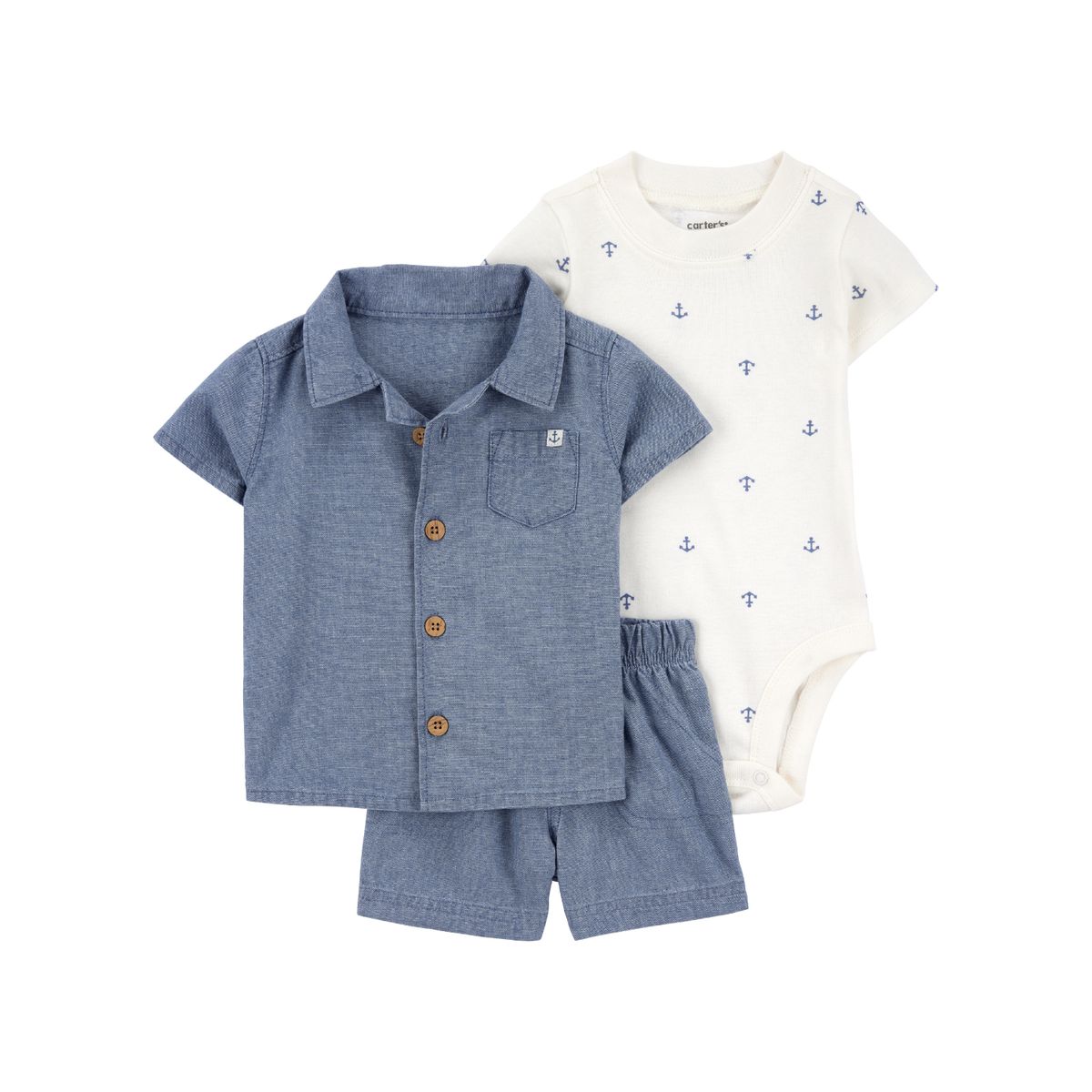 CARTERS - Conjunto Bebé Niño 3 Piezas Carters
