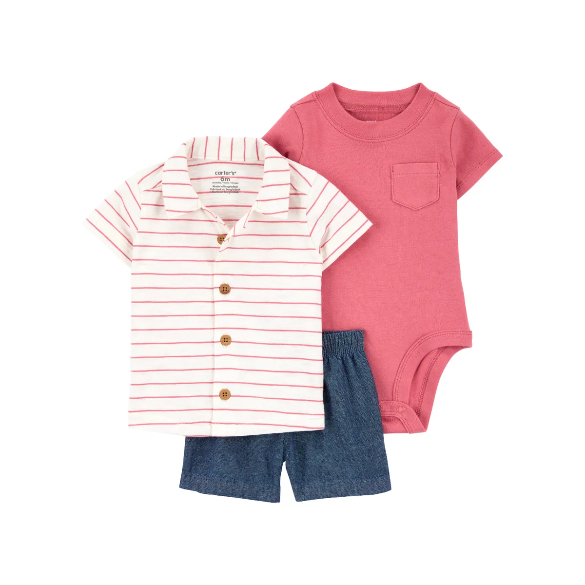 CARTER'S - Conjunto Bebé Niño 3 Piezas Carters