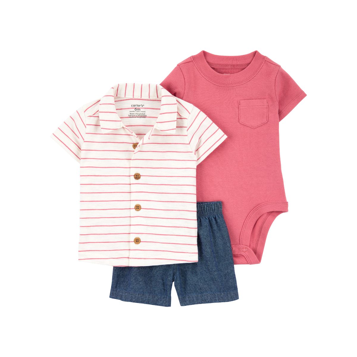 CARTER'S - Conjunto Bebé Niño 3 Piezas Carters