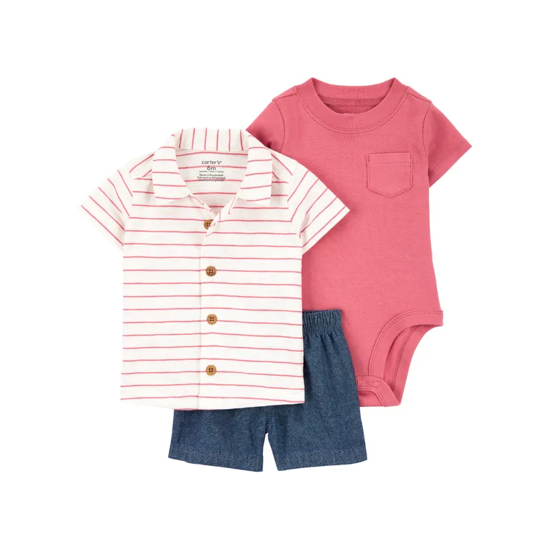 CARTER'S - Conjunto Bebé Niño 3 Piezas Carters