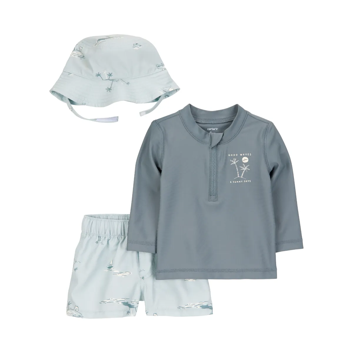 CARTER'S - Traje De Baño Bebé Niño 3 Piezas Carters