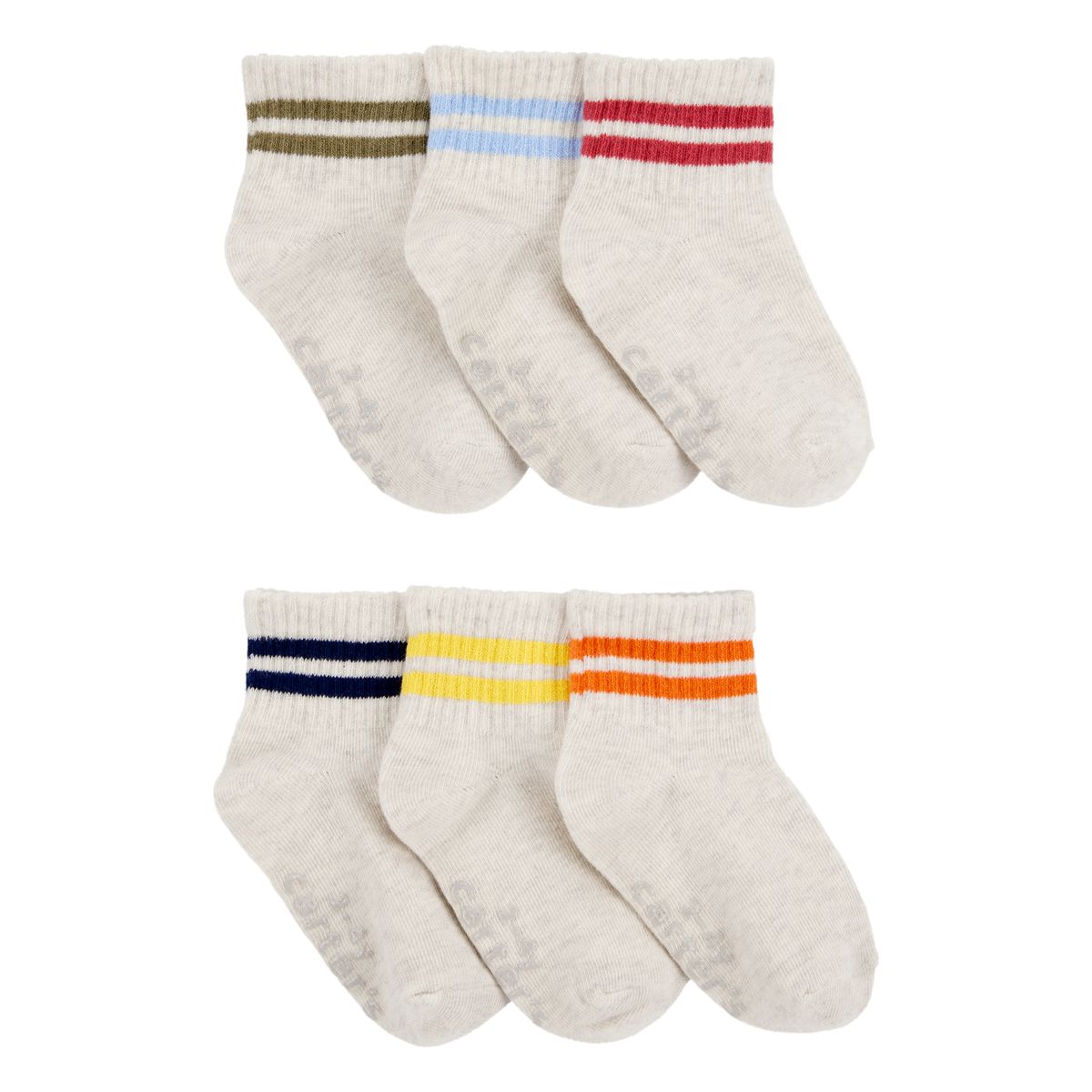 CARTER'S - Medias Bebé Niño Niña Pack X6 Algodón Carters